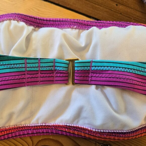 Victoria's Secret Striped Bandeau Halter Monokini, EUC - Picture 8 of 8